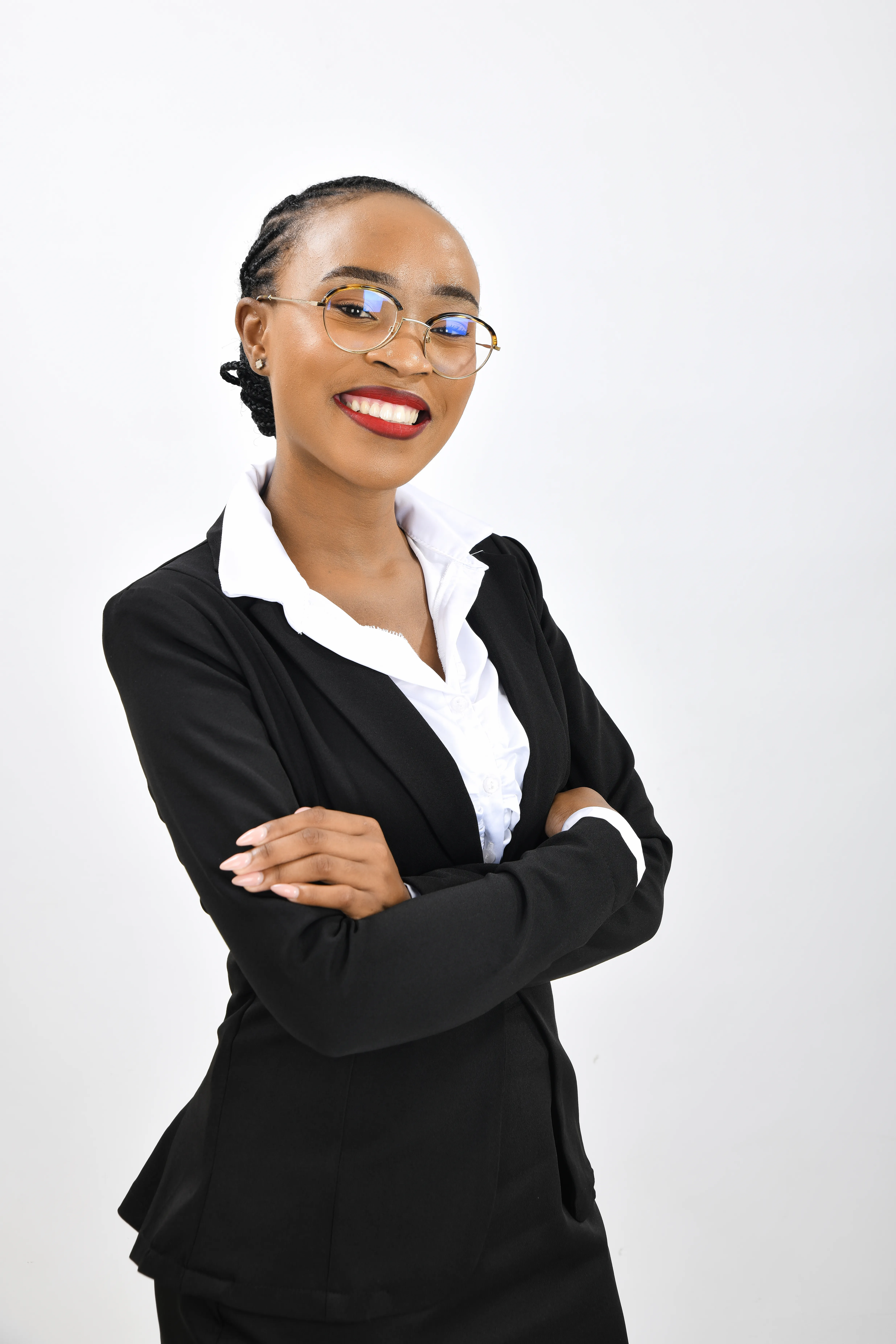 Corporate headshot — white background