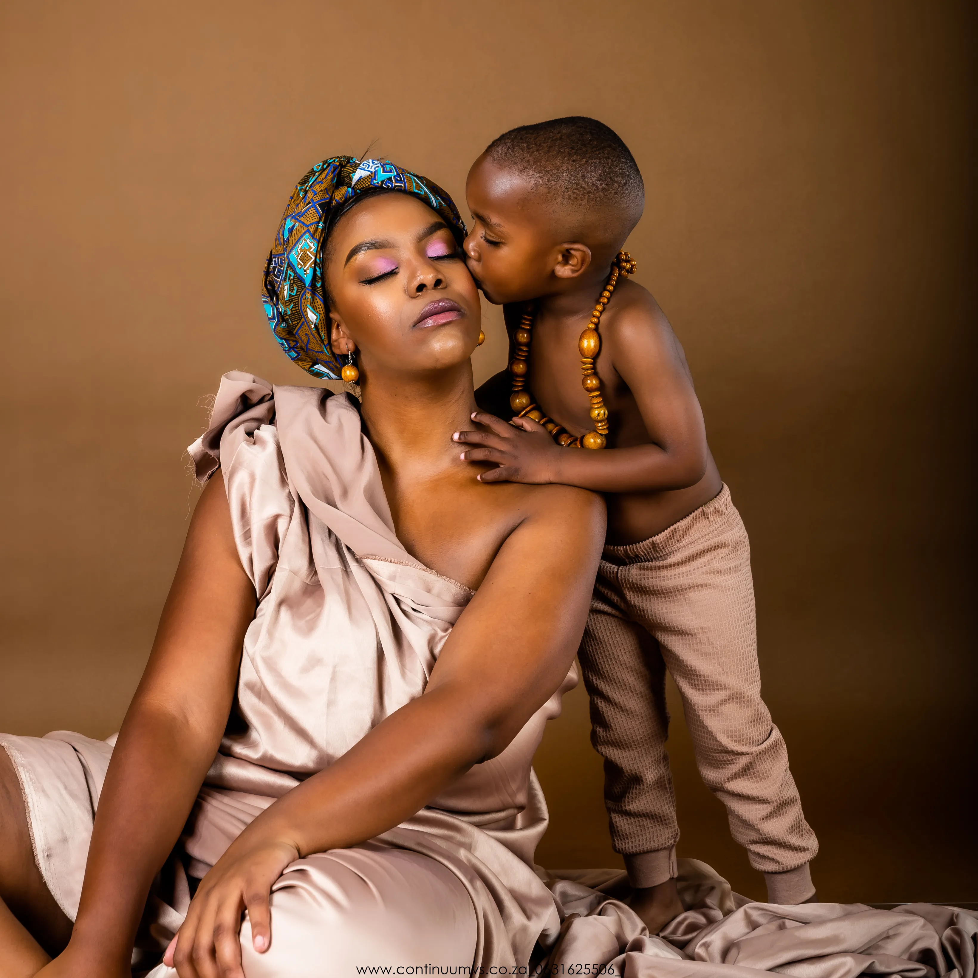Studio session — family celebration portrait